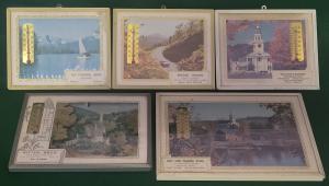 Set of 5 Vintage Advertising Thermometers from 1960s