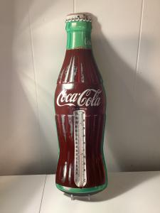 Coca-Cola Bottle Thermometer 16.5” Vintage Charm