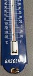 Vintage Chevron Porcelain Thermometer Gas & Oil Sign