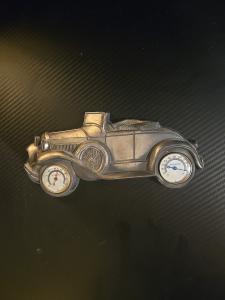 Vintage Car Thermometer with Charming Patina