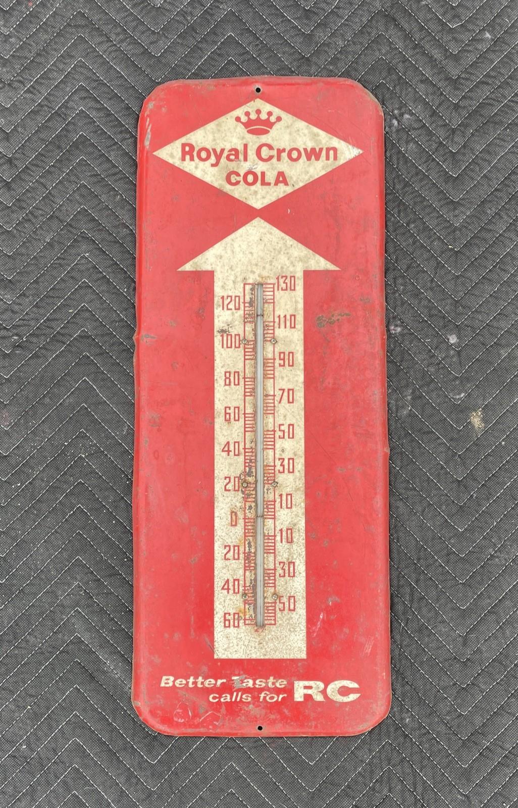 Vintage Royal Crown Cola Advertising Thermometer
