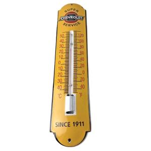 Chevrolet Super Service Gas Pump Thermometer Sign