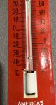 Vintage 12” Indian Bike Porcelain Thermometer Sign