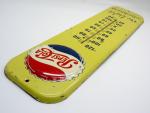 1955 Pepsi-Cola Thermometer Metal Sign, Vintage 27