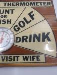 Funny Vintage Paul Bunyan Sportsman's Thermometer