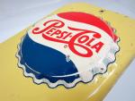 1955 Pepsi-Cola Thermometer Metal Sign, Vintage 27
