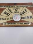 Funny Vintage Paul Bunyan Sportsman's Thermometer