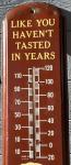 Vintage 1950 Root Beer Advertising Thermometer 27”