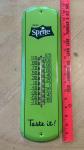 Sprite Soda Metal Advertising Thermometer - 17"x5