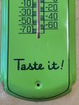 Sprite Soda Metal Advertising Thermometer - 17"x5