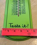 Sprite Soda Metal Advertising Thermometer - 17"x5