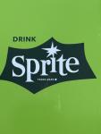 Sprite Soda Metal Advertising Thermometer - 17"x5