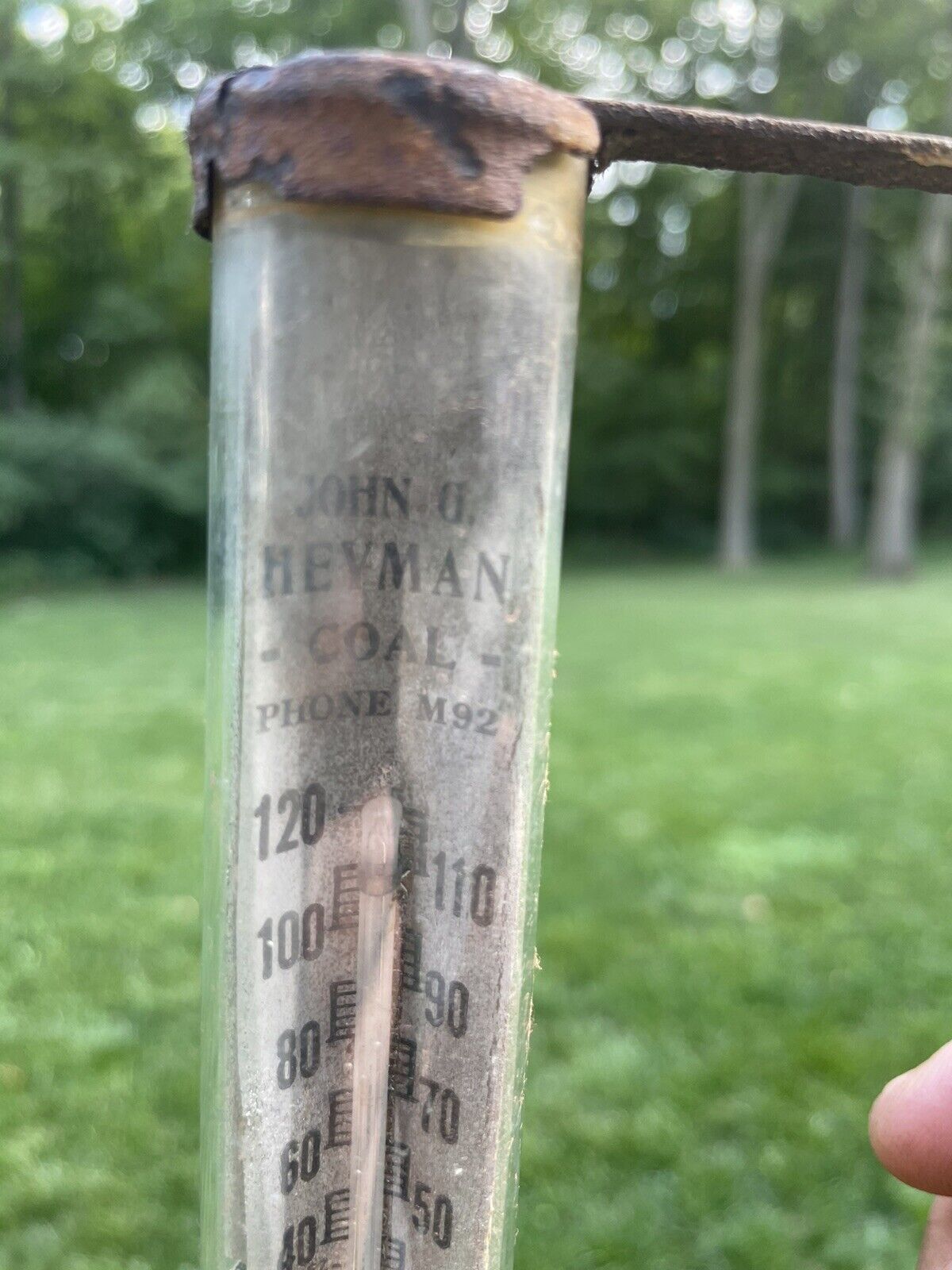 Vintage Sandusky OH General Store Thermometer