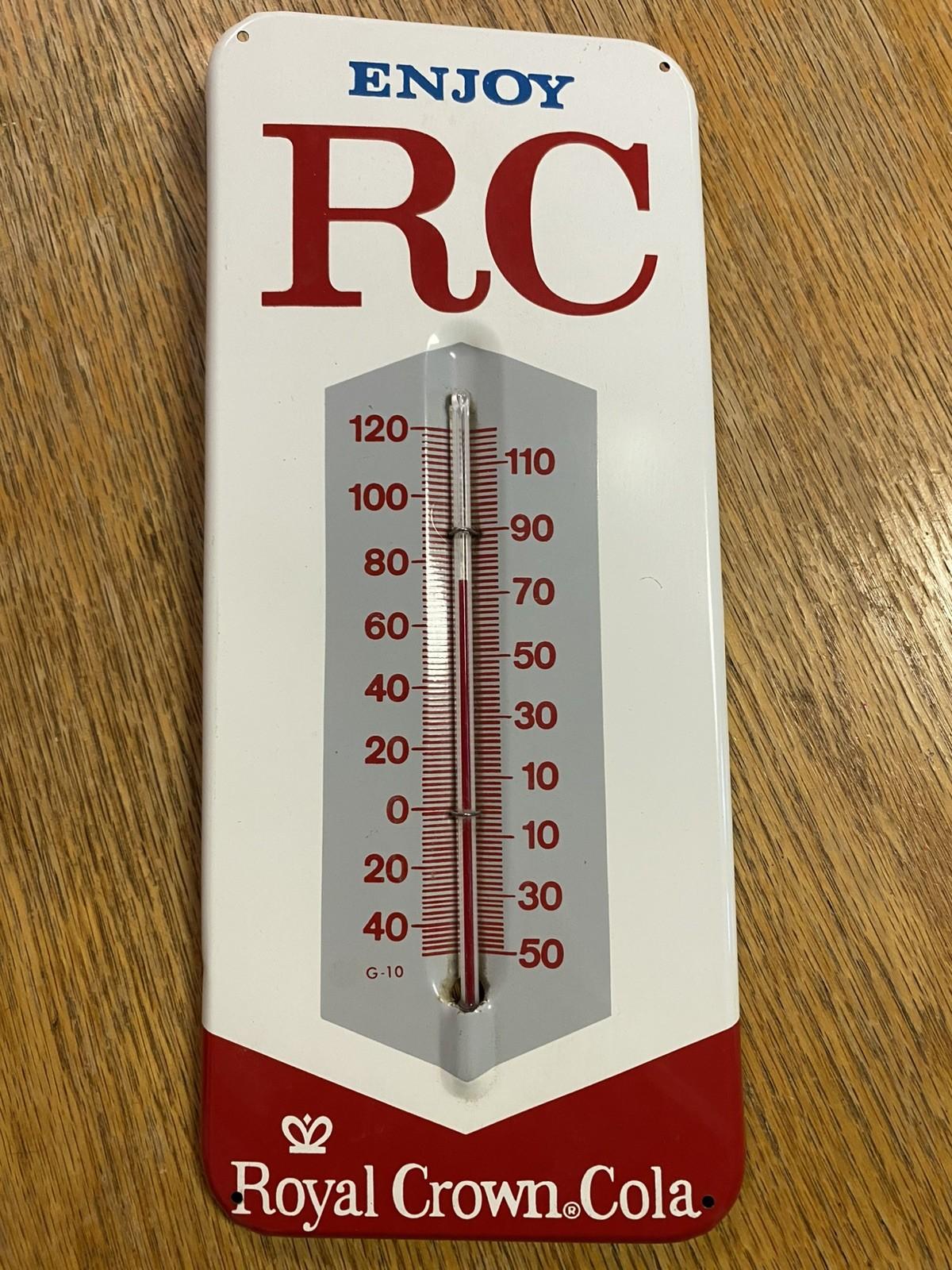 Vintage Royal Crown Cola Wall Thermometer