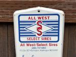 Vintage All West Cattle Ranch Thermometer