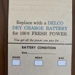 Rare 1950s GM Delco Thermometer for Chevrolet