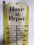 1957 Pepsi Cola Metal Bottle Cap Thermometer