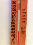 D'S Water Temp Vintage Wood Thermometer 1931