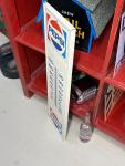 Vintage Pepsi Cola Metal Thermometer 28"x7