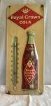 Royal Crown Cola Vintage Metal Thermometer Sign