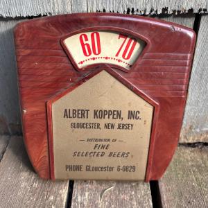1940s Koppen Beer Gloucester NJ Advertising Thermometer