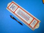 Vintage Martins Auto Service Metal Thermometer