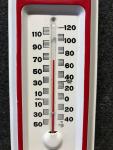 1960s Sebewaing MI Chevy Pontiac Buick Thermometer Sign