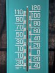 Vintage Double Cola Metal Thermometer - 7" x 28
