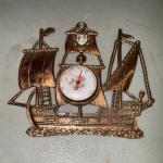 Wall Mount Brass Thermometer - Williamsburg VA Souvenir