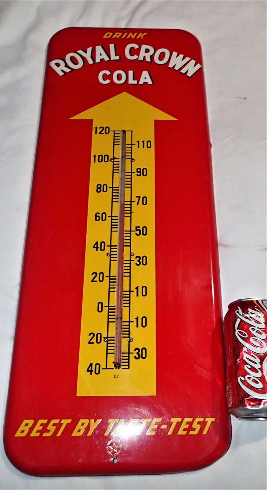 USA Royal Crown Soda Thermometer Sign
