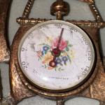 Wall Mount Brass Thermometer - Williamsburg VA Souvenir