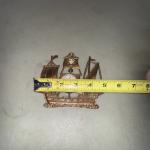 Wall Mount Brass Thermometer - Williamsburg VA Souvenir