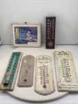 Lot of 6 Vintage Advertising Thermometers