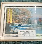 Wilbur Markland Vintage Advertising Landscape Thermometer 1959