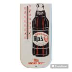 Ma's Beverages Vintage Soda Thermometer Sign