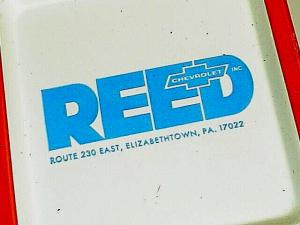 Vintage Reed Chevrolet Elizabethtown Metal Thermometer