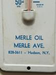 1950 Amoco Metal Advertising Thermometer - Hudson, NY