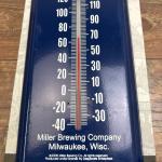 Vintage Miller Lite Beer Advertising Thermometer 17"x5