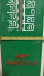 Vintage SKI Cola Metal Thermometer - 7" x 28