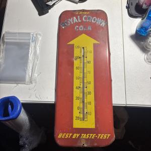 Royal Crown Cola Vintage Advertising Thermometer 1950s