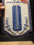 Pabst Blue Ribbon Vintage Metal Advertising Thermometer