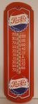 1980s Pepsi Cola Advertising Thermometer Sign