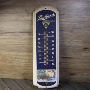 Packard Motor Cars Vintage Metal Thermometer Sign