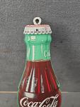Vintage Coca-Cola Bottle Thermometer Sign, 16