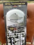 1957 Chevrolet Bel Air Metal Thermometer Wall Art
