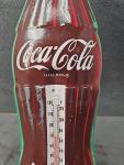 Vintage Coca-Cola Bottle Thermometer Sign, 16