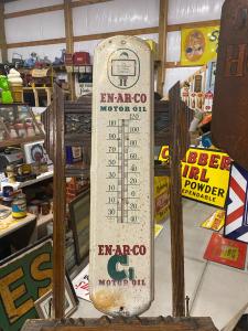 Rare Vintage EN-AR-CO Metal Thermometer Sign
