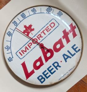 Labatt Beer-Ale Vintage Advertising Thermometer