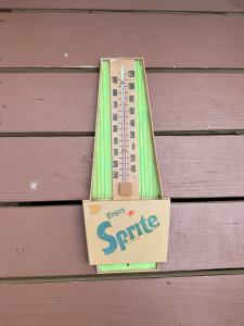 Vintage Sprite Wall Thermometer Soda Advertising Sign
