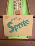 Vintage Sprite Wall Thermometer Soda Advertising Sign